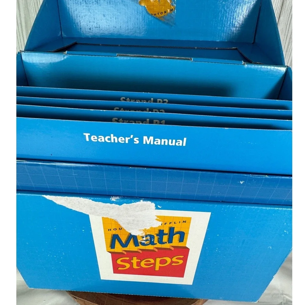 Houghton Mifflin Math Steps Computational Skills Tutorial Kit Levels 1-2 K-2 VTG